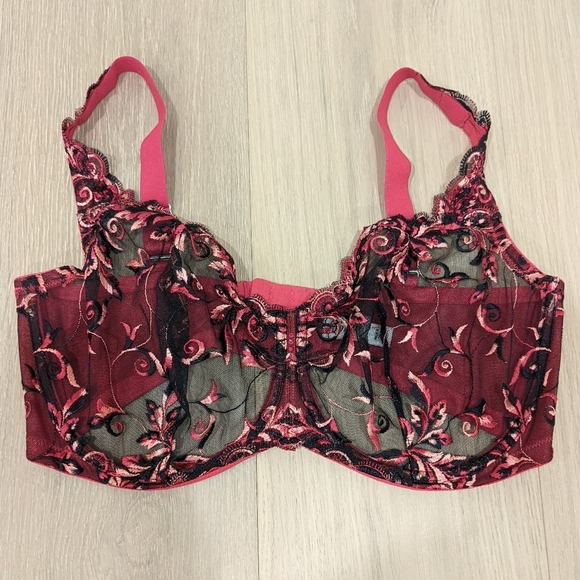 Soma black and red lace bra - Picture 1 of 10